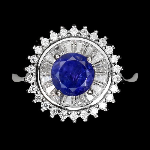 Anello In Labradorite Naturale In Argento Sterling 925 Impilabile