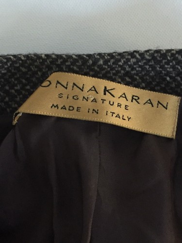DONNA KARAN SIGNATURE Herren Gr. 42 Wolle braun Tweed 3 Knopf Sakko ohne Schlitze - Bild 8 von 12