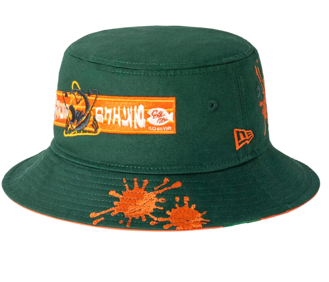 SALMON RUN Splatoon 3 Bucket Hat NEW ERA Mr. Grizz Patch