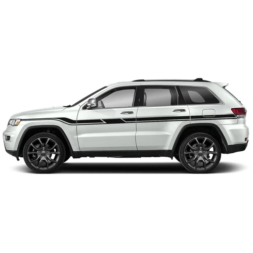 Upper door stripes graphics stickers decal compatible with Jeep Grand Cherokee