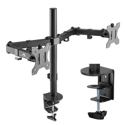 Dual 2-fach Monitor Halterung Schreibtischhalterung Full Motion 17-32'' Zoll