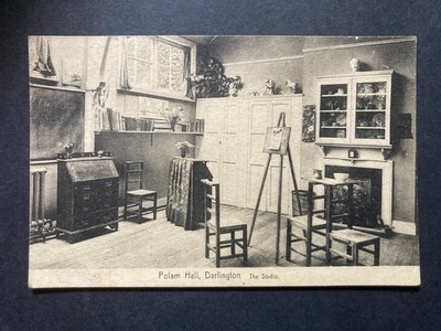 The Studio Polam Hall Darlington Durham Vintage Postkarte P83