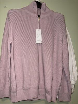 CLOSED Brand Pink Zipper Jumper Sweater Medium