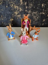 Cbeebies PETER RABBIT  Set Of 4 Toy Figures & tree nickelodeon  