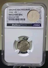 1944 P Mercury Dime  Brilliant Uncirculated Original Bag Fragment NGC Certified