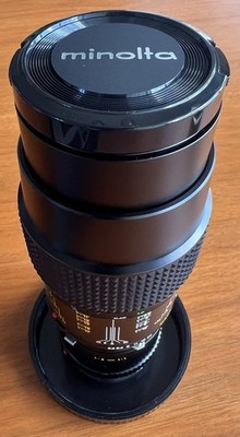 NEAR MINT! -  Minolta Rokkor-X 100mm F3.5 Macro Lens w/1:1 Macro Hood and Case