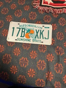 florida license plate ( Sold As Is )