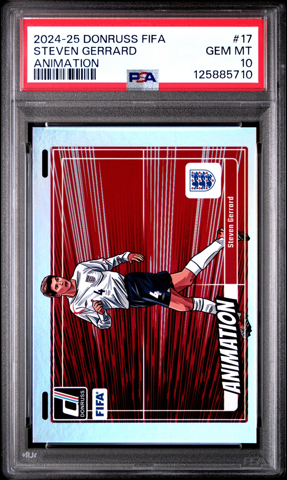 2024-25 PANINI DONRUSS FIFA ANIMATION #17 STEVEN GERRARD PSA 10