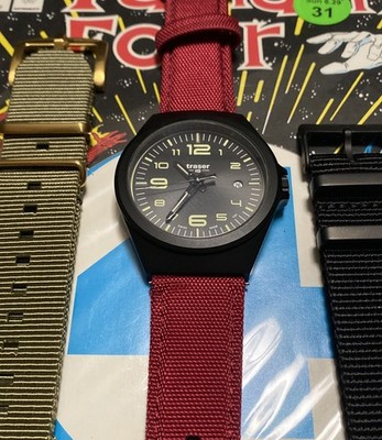 Traser P59 Essential S Black Dial Watch w/Trigalight + SuperLuminova #108212