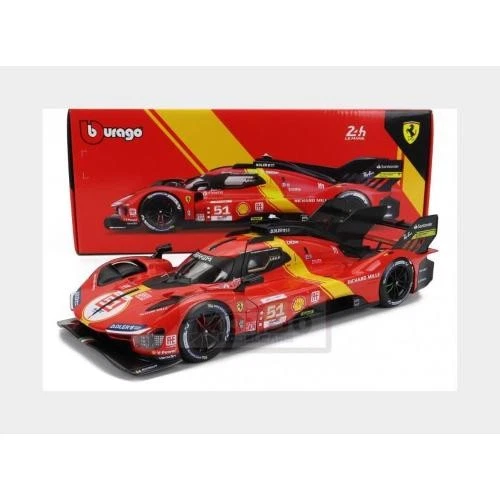 1:18 BURAGO Ferrari 499P #51 Winner Le Mans 2023 Calado Giovinazzi BU16301-51 - Immagine 2 di 2