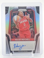 KELSEY MITCHELL 2025-26 PANINI PRIZM WNBA SILVER AUTO #SG-KM INDIANA FEVER Q4147