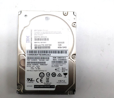 IBM System Storage ST900MM0006 900GB 10K RPM 2.5'' 6Gb SAS Hard Drive 9WH066-039