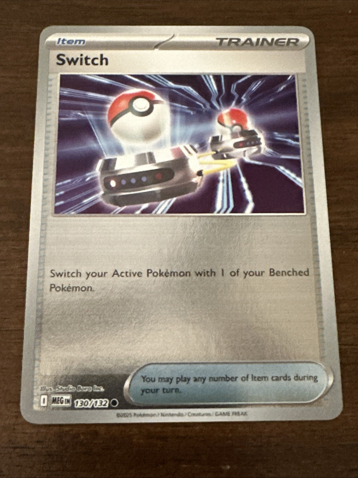 Switch Reverse Holo Mega Evolution 130/132 Near Mint Pokemon TCG English
