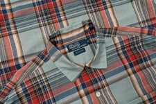 Men Polo Ralph Lauren Shirt Blue Cotton 38 / M /