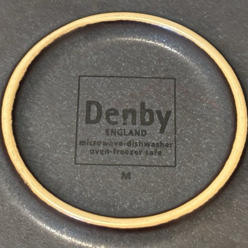 Set of 3 Denby Energy Celadon Charcoal Stoneware Salad Plates Made in England 9" - Picture 8 of 8