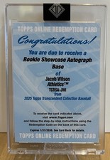 2025 Topps Transcendent - Jacob Wilson Auto #TCRSA-WIL /25 (RC, AU) Redemption
