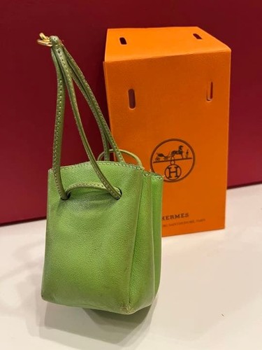 Rare Hermes Vespa Pouch with Atelier Artisan Studio Stamp USED From Japan #T0919