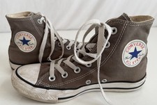 Converse Chuck Taylor All Star High Top Gray Unisex Sneakers - Men's 5 Women's 7