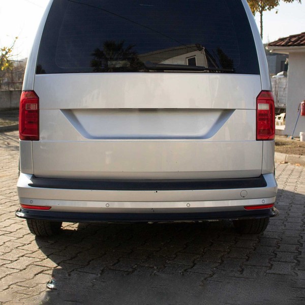 Ladekantenschutz StoßStange FüR Vw Caddy Iii 2015-2020 Fl Acryl Matt Schwarz-image