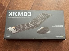PROTOARC XKM03 FOLDABLE KEYBOARD AND MOUSE COMBO OPEN BOX