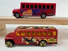 Vintage 1988 Hot Wheels Police Transport & Matchbox Flyin' Finizzas Bus Lot