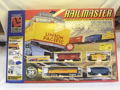 Life-Like Railmaster Diesel Union Pacific HO Scale Train Set #8916 *New Sealed*