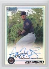 2010 Bowman Draft Chrome Prospects Refractor /500 Alex Wimmers #BDPP88 Auto 1k5