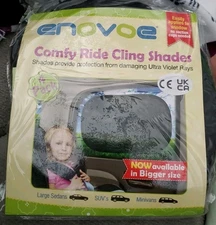 Enovoe Car Window Shade for Baby - (4 Pack) - Large - 21" x 14" - Cling Car ...