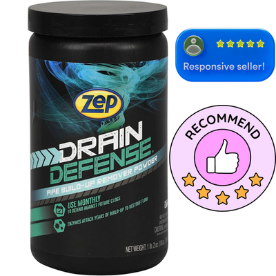 #ad Zep Drain Defense Enzymatic Drain Cleaner Powder 18 Ounces ZDC16 Safe for $16.99