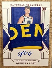 2024/25 QUINTEN POST NATIONAL TREASURES ORANGE RPA #147 #16/24 G.S. WARRIORS