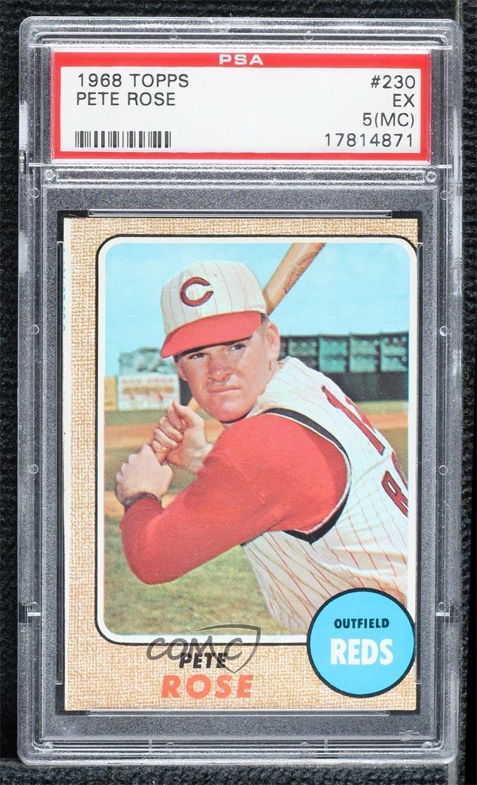 1968 Topps Pete Rose #230 PSA 5 yf1