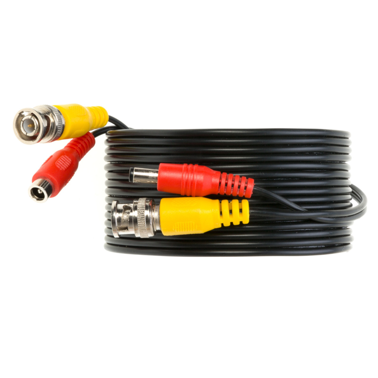 75 ft BNC Video Power Extension Cable for CCTV Security Camera DVR Black lot