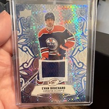 Upper Deck ICE Jersey Game Used Evan Bouchard #60 Oilers 2024-25