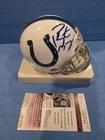Peyton Manning Indianapolis Colts Autographed Mini Helmet JSA COA #G25744 w/Case
