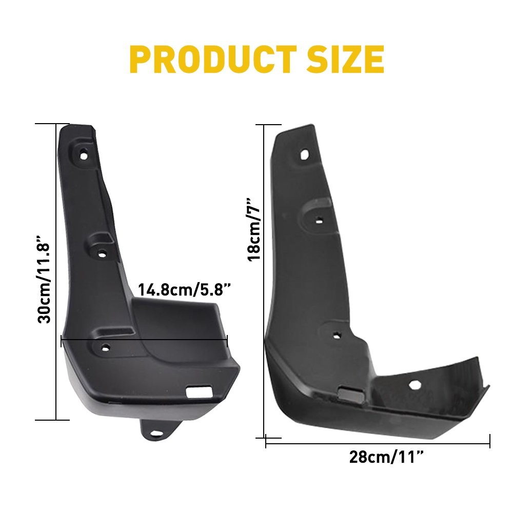 4PCS FRONT& MUD REAR SPLASH FLAPS GUARD 16-2021 10TH GEN fit HONDA CIVIC X SEDAN