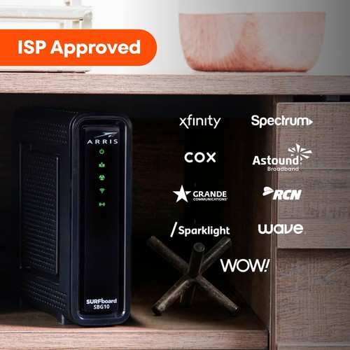ARRIS (SBG10) - Cable Modem Router Combo - DOCSIS 3.0 16 x 4 Gigabit & AC1600... - Picture 11 of 11