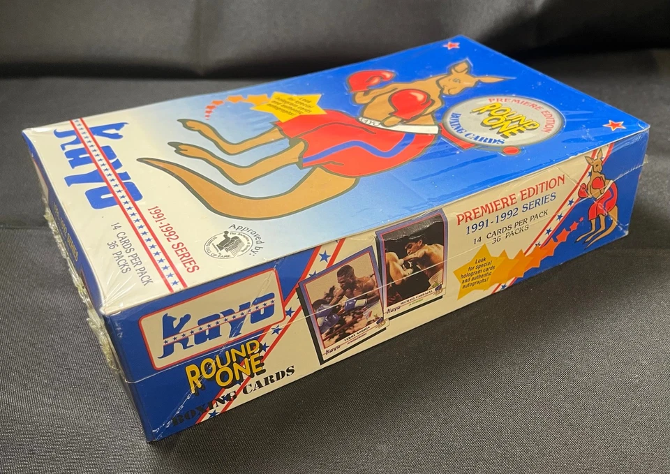 1991 KAYO BOXING CARDS Unopened Box (36 Packs) ROY JONES JR., GATTI, LENNOX RC's - Image 3 of 4