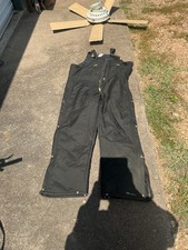Vintage Carhartt Overalls Mens 42x32 42x30 Black Yukon Extremes Arctic R12 BLK