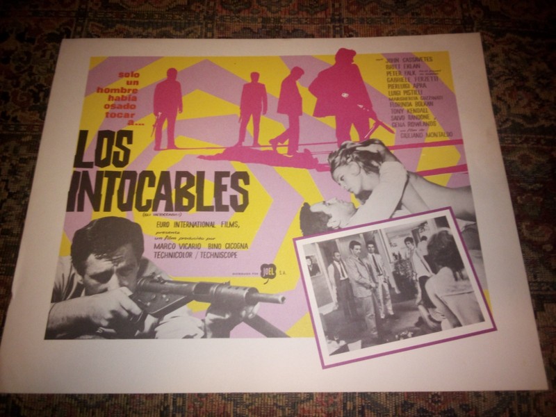 machine gun mccain John Cassavetes Mexican lobby cards (2) Peter falk 1969