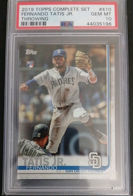2019 Topps Complete Set Variation Fernando Tatis Jr #410 PSA 10 GEM MT Rookie RC