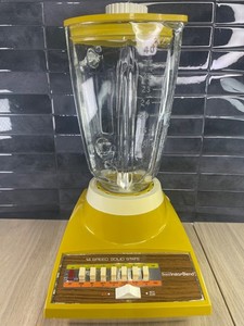 Sears Insta•Blend 14 Spd Solid State Harvest Gold Blender Vtg Yellow 70s Works