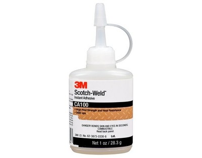 3M(TM) Scotch-Weld(TM) Instant Adhesive CA100 Clear, 1 fl oz, 12 per case