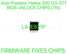 Acer Predator Helios 300 G3-571, ADMIN NO PASSWORD FIRMWARE BIOS CHIP LA-E921P