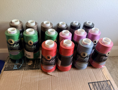 Maxi-Lock Multicolor Polyester Overlock/Serger Thread Spools Lot