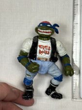 VINTAGE 1991 TEENAGE MUTANT NINJA TURTLES CLASSIC ROCKER LEO TMNT ACTION FIGURE