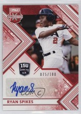 2018 Elite Extra Edition 15U National Team Signatures Red Ryan Spikes Auto fo7