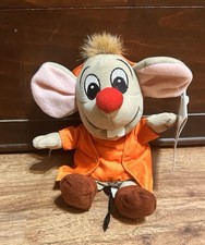 Cinderella JAQ MOUSE Mini Bean Bag from the Disney Store 8" Plush Beanie Toy