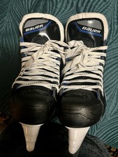 NEW Bauer MS-1 Hockey Skates YOUTH Size 1 TUUK Light Speed Pro11 Black And Blue