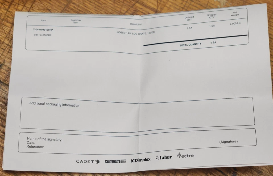 Dimplex 替换日志集适用于 Revillusion 25 英寸壁炉插入件,X-0441940100RP — 第 4/4 张图片