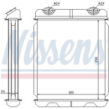 NISSENS Wärmetauscher Heizungskühler für Renault Laguna II Grandtour 2.0 16V